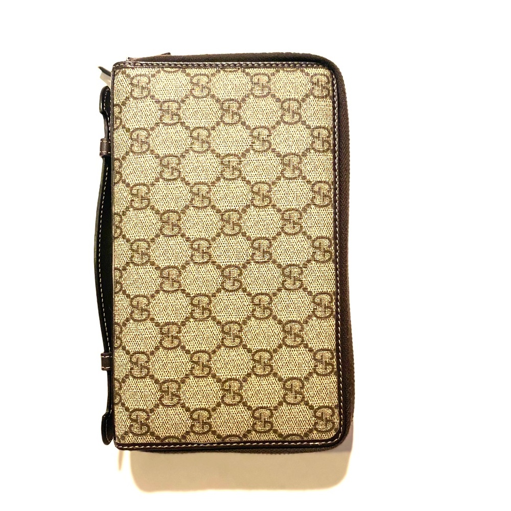 GG Supreme Monogram Travel Document Case